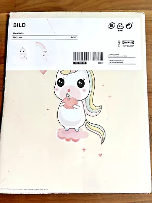 IKEA BILD POSTERS 8x10 UNICORN APPLE & RAINBOW CLOUD 404.956.88 CLARA WELLS • $18