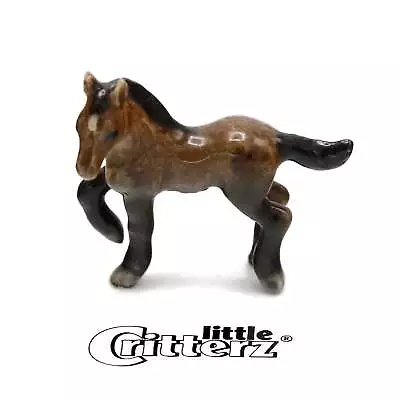 Little Critterz Horse - Morgan Colt  Justin  - Miniature Porcelain Figurine • $12.99