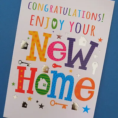 £2.25 • Buy Congratulations Enjoy Your New Home Card Greeting Housewarming Moving Good Luck