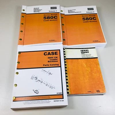 $103.97 • Buy Case 580C Loader Backhoe Operators Service Parts Manuals Repair Shop Tractor Ck