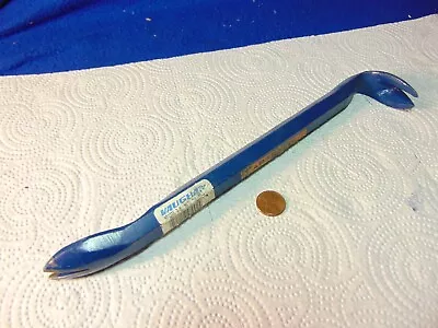 Vtg VAUGHAN Blue Double End Offset Nail Puller Pry Bar 11  USA NP12DE-Very Nice • $11.95