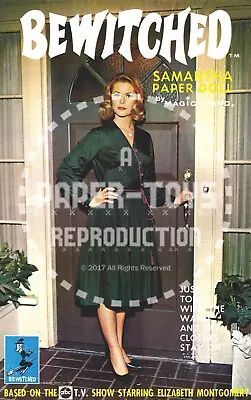 Vintage Reprint - 1960s - Bewitched Paper Dolls Book - Repro + Bonus Smash-up • $39.95