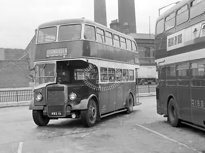 PHOTO Todmorden Leyland PD2 27 KWX19 At Burnley In 1966 • £9.99