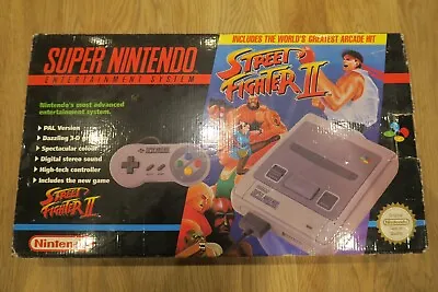 Street Fighter 2 SNES Super Nintendo Console Boxed PAL • £230