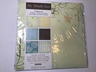 My Mind's Eye  Enlightened  Theme 12x12 Scrapbook Pages 12 Sheets 6 Designs 2009 • $6.50