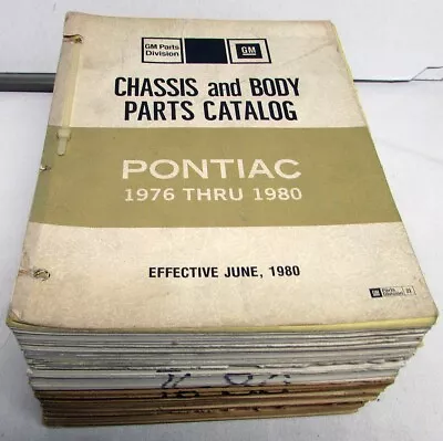 $226.09 • Buy 1976-1980 Pontiac Chassis Body Parts Book & Illustration Catalog Firebird LeMans