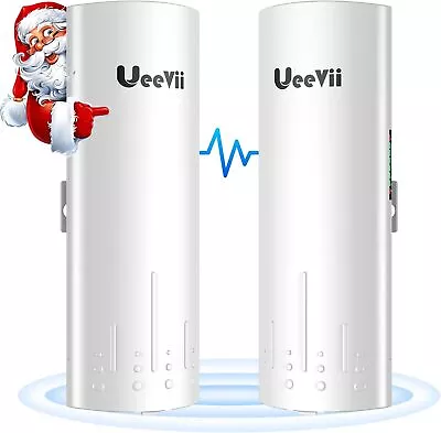 UeeVii 3KM Wireless Bridge 5.8G 100Mbps Point To Point Outdoor WiFi Bridge PoE • $79.08