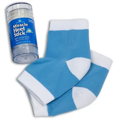 Miracle Heel Stick-Gel Socks Combo 2.5 Ounce Stick With UltraAloe And Silicone • $16.49