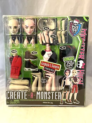 Monster High Create-A-Monster Male Gargoyle And Vampire Starter Pack New 2012 • $139.99