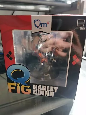 Q FIG Harley Quinn Figure QMX Batman DC Comics 4  Figurine Loot Crate Exclusive • £10