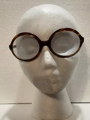 Womens Tortoise Shell Eyeglasses Frames Made In Italy Vintage W/Leather Case MCM • $34.99