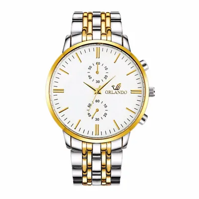 £7.99 • Buy Mens Wrist Watch Bracelet Watches Quartz Work Analogue Gents Fashion Silver Gold