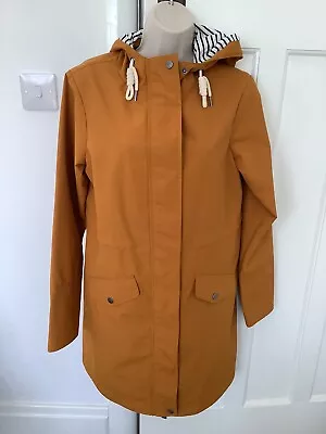 WEIRD FISH COAT JACKET Size 10 Mustard Caramel Sanne Recycled Waterproof Rrp£120 • £39.99