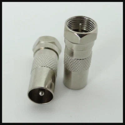 $4.17 • Buy F-Type Male To PAL Male Socket TV Antenna Cable Connector Adaptor Cord Adapter