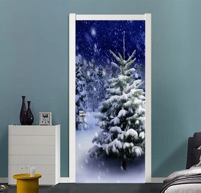 £71.73 • Buy 3D Snow Trees 146 Door Wall Mural Photo Wall Sticker Decal Wall AJ WALLPAPER AU