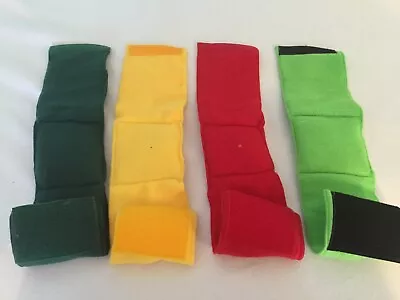 4 Male Dog Belly Bands Red Yellow Lime And Green Leak Proof • $20.99