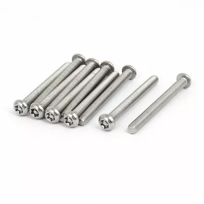 M6x60mm 304 Stainless Steel Button Head Torx Security Tamper Proof Screws 10pcs • £11.22