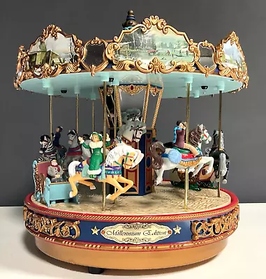 Mr. Christmas The Carousel Millennium Edition Gold Label Animated Musical VTG 99 • $139.99