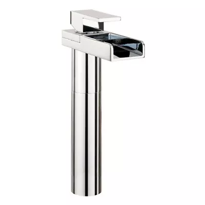 Crosswater Water Square Tall Monobloc Basin Mixer Tap- WS112DNC • £275