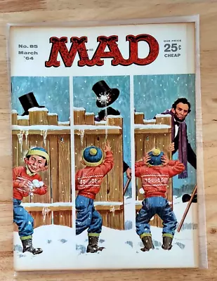 MAD Magazine March 1964 No 85 Nice Condition Abe Lincoln Cover Issue • $16.96