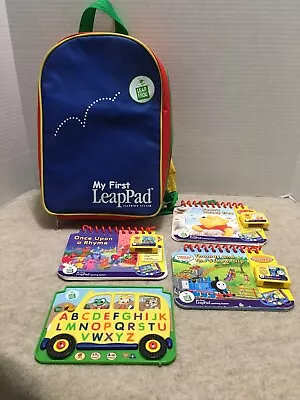 MY FIRST LEAPPAD BACKPACK Bag Leap Pad  Case  With Books & Cartridges-No System • $24