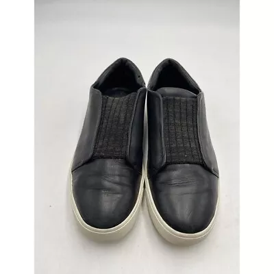 Vince Cantara Slip On Sneaker Black Leather Size 7 US • $27.20