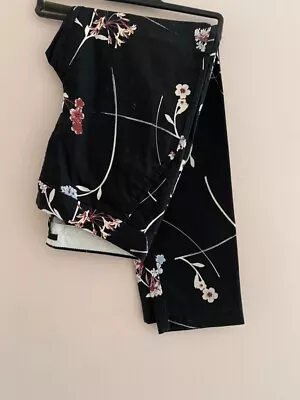 Ladies Floral Cropped Trousers H&M EUR 40 UK 12 • £7