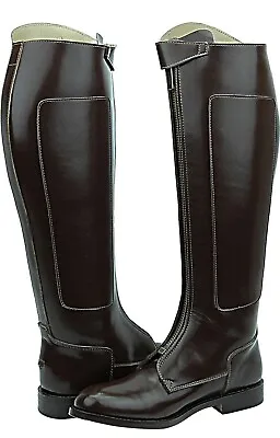 Hispar Invader-1 Man Mens Tall Knee High Leather Equestrian Polo Riding Boots • $179.50