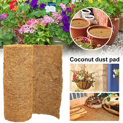 £8.79 • Buy Coconut Mat Natural Coco Liner Roll Palm Carpet Wall Hanging Basket Pet Pad Le