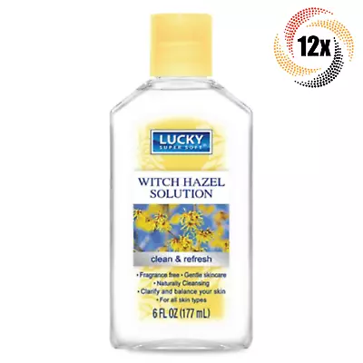 $30.33 • Buy 12x Bottles Lucky Witch Hazel Solution | Clean & Refresh | 6oz | Fast Shipping!