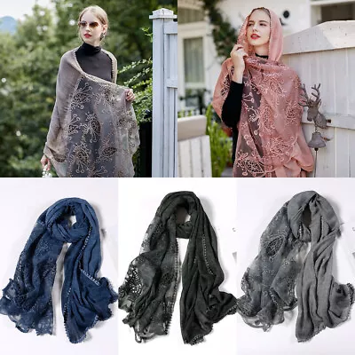 Exotic Women Wraps Scarf Ladies Lace Evening Shawl Cover Wrap Party Wedding • $12.88