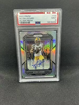 2022 Prizm Allen Lazard Silver Prizm Autograph Auto #106 Packers • $7.49