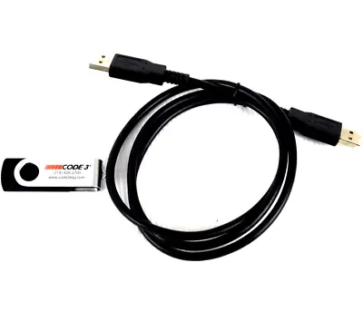 Code 3 Z3 Police Siren Male To Male USB Cable And USB Software • $9.99