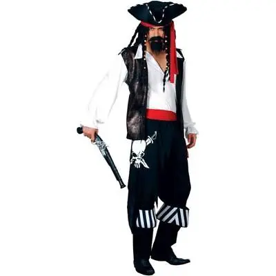 Wicked Costumes High Seas Buccaneer Pirate Men's Fancy Dress Costume • £27.99
