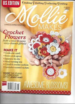 Mollie Makes U.S. Edition Magazine Issue 01 June2014 Crochet Flowers & More • $7.89