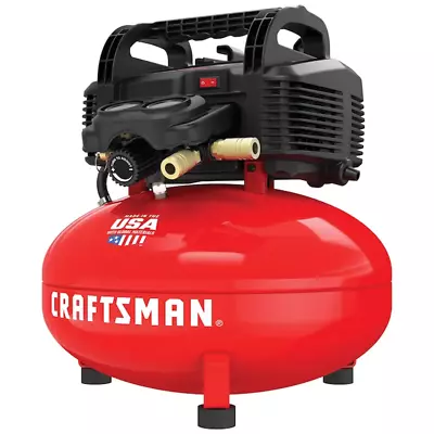  Craftsman 6-Gallons Portable 150 PSI Pancake Air Compressor Oil-Free New • $174.42