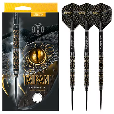 Taipan 90% Tungsten Steel Tip Darts By Harrows • £64.95