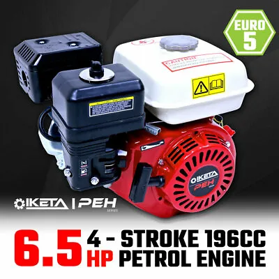 6.5HP OHV Petrol Engine Stationary Motor Horizontal Shaft Recoil Start • $199