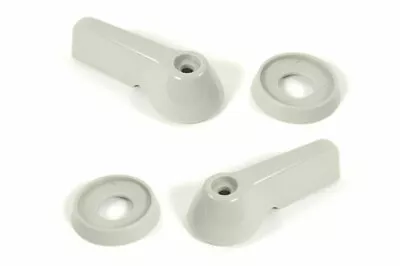 Vw Type 2 Bus 1966-1967 Interior Front Door Handle Set Silver Beige • $34