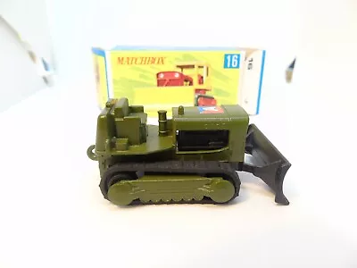 Matchbox 16d Case Bulldozer Twin Pack Issue Black Base Box Printed By Bowater • $88.36