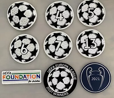 2021/22 UEFA Champions League Patch Set- Madrid Munich Chelsea Barcelona-NEW • $13