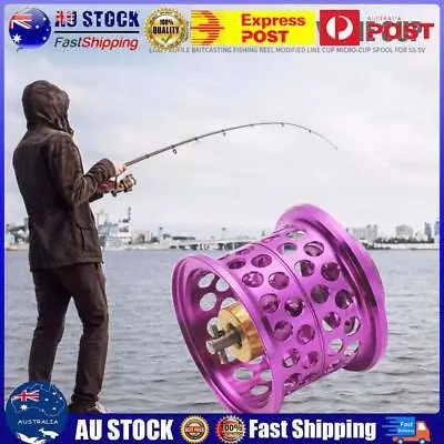 Low Profile Casting Fishing Reel Modified Line Cup For DAIWA Steez (Purple) AU • $23.49