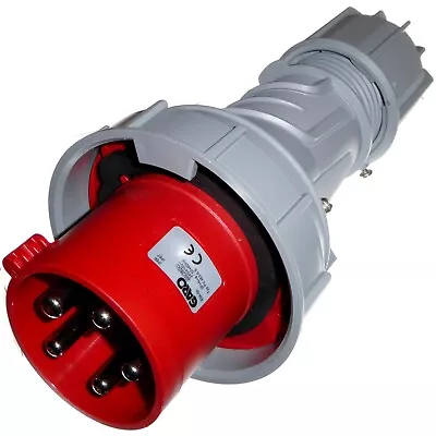 £35.95 • Buy 63 Amp 5 Pin Plug IP67 Waterproof 400V 3 Phase CEE IEC Industrial - GARO Europe