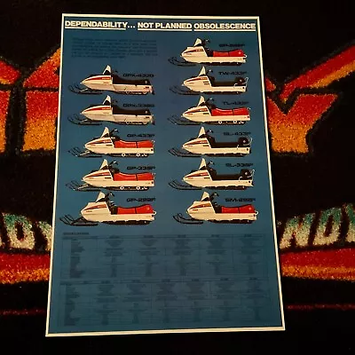 🏁 ‘75 YAMAHA Snowmobile Full Lineup Poster Vintage Sleds GPX GP SL SM TW • $21.88