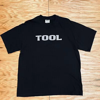 Vintage 1991 Tool Wrench T-shirt Double Sided Band Tee Tour M&O Knit Metal • $140