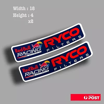 RYCO Filter Red Bull Racing Australia Window Car Van Ute Decal Sticker  • $7.15