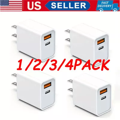 For IPhone 14 13 12 11 XR 8 20W Fast Charger Block USB Type C Wall Power Adapter • $19.28