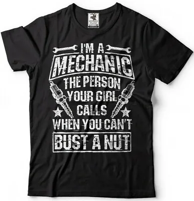 Mens Funny Mechanic Definition Shirt Bust A Nut Mechanic T Shirt Mechanic Gifts • $16.99