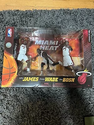 Miami Heat 3 Pack McFarlane LeBron D Wade And Chris Bosh NEW UNOPENED  • $55