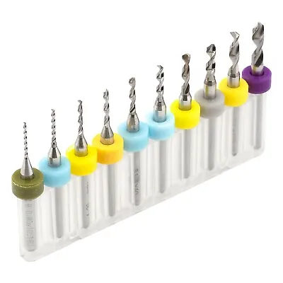 10pcs 0.8mm - 3mm Carbide Micro Twist Drill Bit For Dremel Rotary PCB CNC  • $14.32